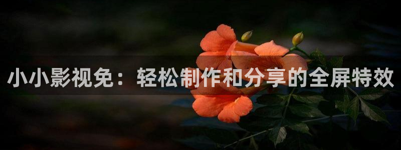 草民手机电影院：小小影视免：轻松制作和分享的全屏特效